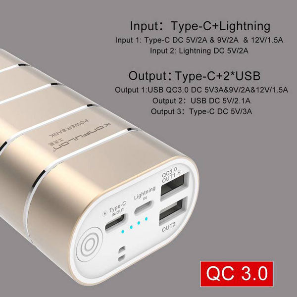 Power Bank 10000mA Chargement Rapide - Original