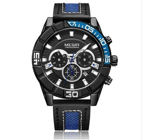 Megir - Montre Orginal Pour les hommes - Bracelet En Cuir - DiaCrea