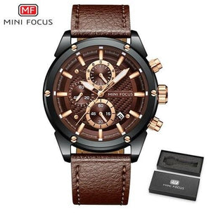 Mini Focus - Montre élégante Originales Pour les hommes - Bracelet en Cuir - DiaCrea